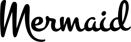 Vorschau des Bootsnamens "Mermaid" als Schriftzug für "Bootsbeschriftung Klassisch 81"