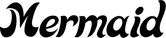 Vorschau des Bootsnamens "Mermaid" als Schriftzug für "Bootsbeschriftung Klassisch 33"