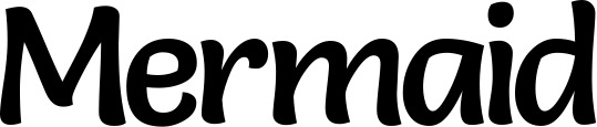 Vorschau des Bootsnamens "Mermaid" als Schriftzug für "Bootsbeschriftung Klassisch 94"