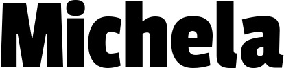 Vorschau des Bootsnamens "Michela" als Schriftzug für "Bootsbeschriftung Fett 30"