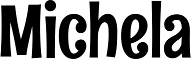 Vorschau des Bootsnamens "Michela" als Schriftzug für "Bootsbeschriftung Neu 68"