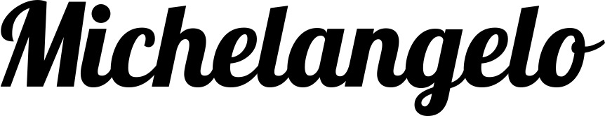 Vorschau des Bootsnamens "Michelangelo" als Schriftzug für "Bootsbeschriftung Neu 60"