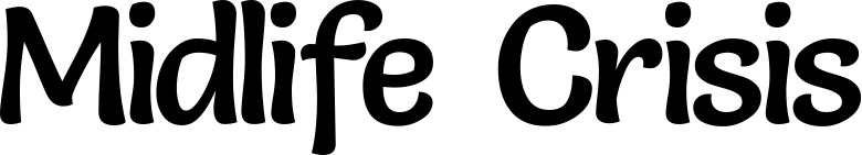 Vorschau des Bootsnamens "Midlife Crisis" als Schriftzug für "Bootsbeschriftung Klassisch 94"