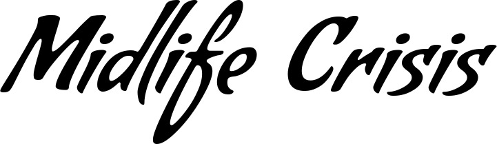 Vorschau des Bootsnamens "Midlife Crisis" als Schriftzug für "Bootsbeschriftung Klassisch 57"