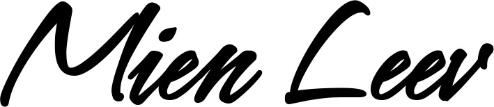 Vorschau des Bootsnamens "Mien Leev" als Schriftzug für "Bootsbeschriftung Klassisch 71"