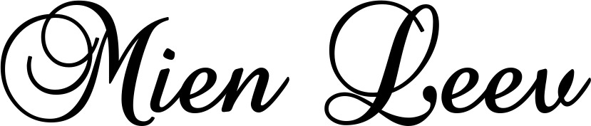 Vorschau des Bootsnamens "Mien Leev" als Schriftzug für "Bootsbeschriftung Klassisch 02-A"
