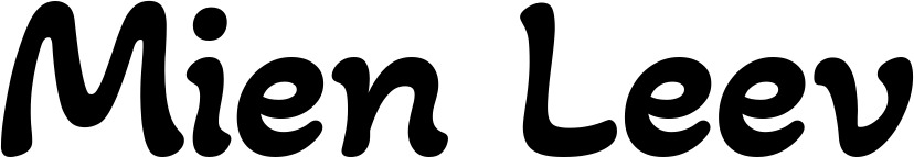 Vorschau des Bootsnamens "Mien Leev" als Schriftzug für "Bootsbeschriftung Klassisch 103"