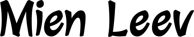 Vorschau des Bootsnamens "Mien Leev" als Schriftzug für "Bootsbeschriftung Klassisch 72"