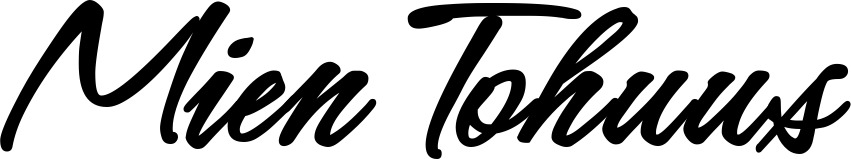 Vorschau des Bootsnamens "Mien Tohuus" als Schriftzug für "Bootsbeschriftung Klassisch 71"