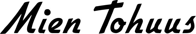 Vorschau des Bootsnamens "Mien Tohuus" als Schriftzug für "Bootsbeschriftung Klassisch 66"