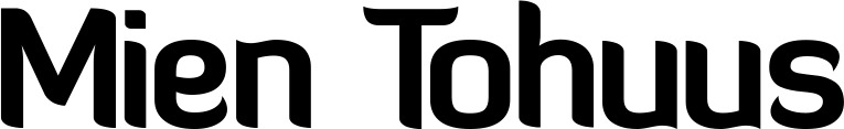 Vorschau des Bootsnamens "Mien Tohuus" als Schriftzug für "Bootsbeschriftung Normal 06"