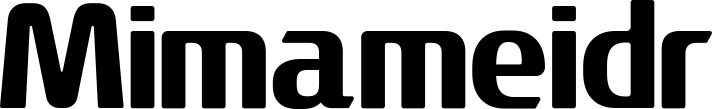 Vorschau des Bootsnamens "Mimameidr" als Schriftzug für "Style Fett 22"