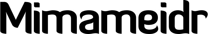 Vorschau des Bootsnamens "Mimameidr" als Schriftzug für "Bootsbeschriftung Normal 06"