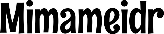 Vorschau des Bootsnamens "Mimameidr" als Schriftzug für "Bootsbeschriftung Neu 68"