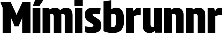 Vorschau des Bootsnamens "Mímisbrunnr" als Schriftzug für "Bootsbeschriftung Fett 33"