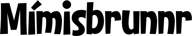 Vorschau des Bootsnamens "Mímisbrunnr" als Schriftzug für "Bootsbeschriftung Klassisch 28"