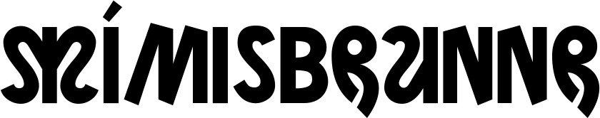 Vorschau des Bootsnamens "Mímisbrunnr" als Schriftzug für "Bootsbeschriftung Neu 59"