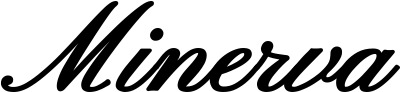 Vorschau des Bootsnamens "Minerva" als Schriftzug für "Bootsbeschriftung Klassisch 107"