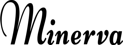 Vorschau des Bootsnamens "Minerva" als Schriftzug für "Bootsbeschriftung Klassisch 76"