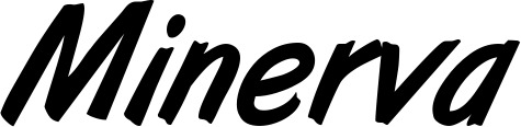 Vorschau des Bootsnamens "Minerva" als Schriftzug für "Bootsbeschriftung Klassisch 38"