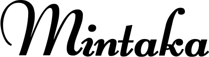 Vorschau des Bootsnamens "Mintaka" als Schriftzug für "Bootsbeschriftung Klassisch 76-A"