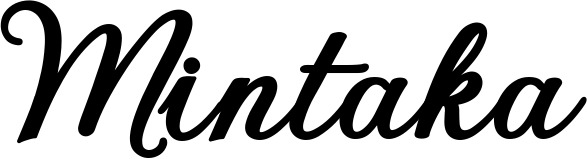 Vorschau des Bootsnamens "Mintaka" als Schriftzug für "Bootsbeschriftung Klassisch 69"