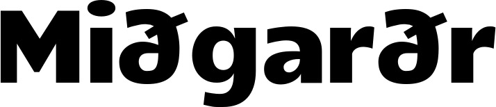 Vorschau des Bootsnamens "Miðgarðr" als Schriftzug für "Bootsbeschriftung Fett 13"