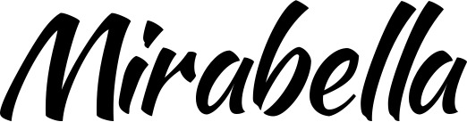 Vorschau des Bootsnamens "Mirabella" als Schriftzug für "Bootsbeschriftung Klassisch 73"