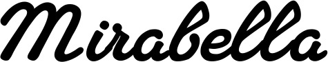 Vorschau des Bootsnamens "Mirabella" als Schriftzug für "Bootsbeschriftung Klassisch 65"