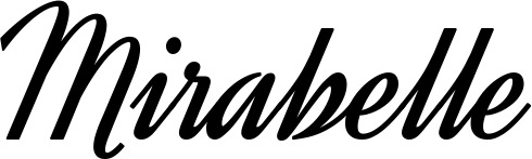 Vorschau des Bootsnamens "Mirabelle" als Schriftzug für "Bootsbeschriftung Klassisch 44"