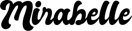 Vorschau des Bootsnamens "Mirabelle" als Schriftzug für "Bootsbeschriftung Klassisch 41"