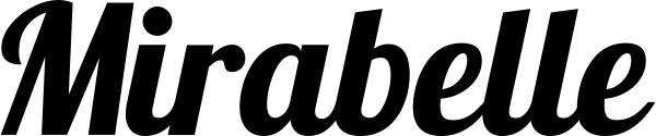 Vorschau des Bootsnamens "Mirabelle" als Schriftzug für "Bootsbeschriftung Neu 60"