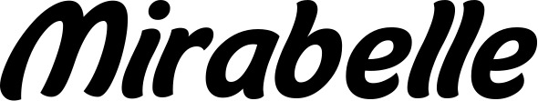 Vorschau des Bootsnamens "Mirabelle" als Schriftzug für "Bootsbeschriftung Klassisch 14"