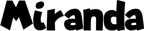 Vorschau des Bootsnamens "Miranda" als Schriftzug für "Bootsbeschriftung Neu 48"