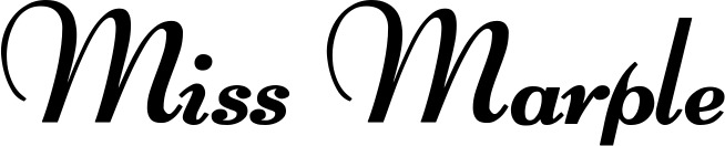 Vorschau des Bootsnamens "Miss Marple" als Schriftzug für "Style Klassisch 76-A"