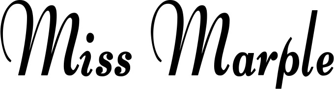 Vorschau des Bootsnamens "Miss Marple" als Schriftzug für "Bootsbeschriftung Klassisch 76"