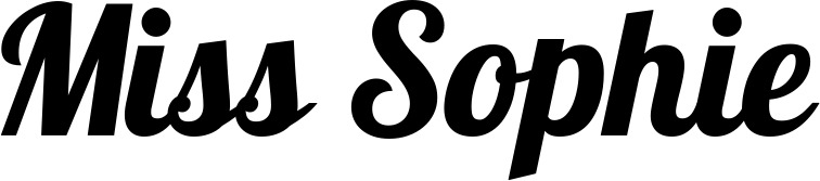 Vorschau des Bootsnamens "Miss Sophie" als Schriftzug für "Style Neu 60"
