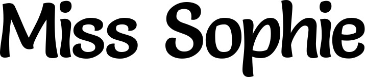 Vorschau des Bootsnamens "Miss Sophie" als Schriftzug für "Bootsbeschriftung Klassisch 94"