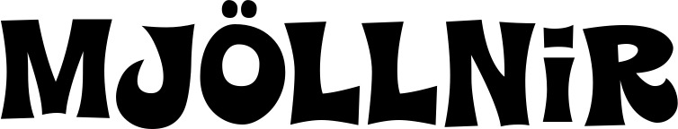 Vorschau des Bootsnamens "Mjöllnir" als Schriftzug für "Bootsbeschriftung Klassisch 25"