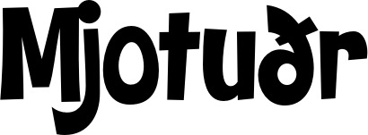 Vorschau des Bootsnamens "Mjotuðr" als Schriftzug für "Bootsbeschriftung Klassisch 28"