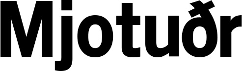 Vorschau des Bootsnamens "Mjotuðr" als Schriftzug für "Bootsbeschriftung Neu 09"