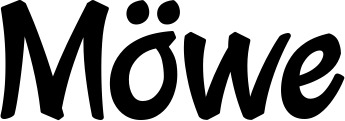 Vorschau des Bootsnamens "Möwe" als Schriftzug für "Bootsbeschriftung Klassisch 72"