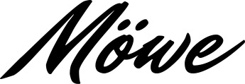 Vorschau des Bootsnamens "Möwe" als Schriftzug für "Bootsbeschriftung Klassisch 82"