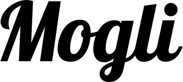 Vorschau des Bootsnamens "Mogli" als Schriftzug für "Bootsbeschriftung Neu 60"