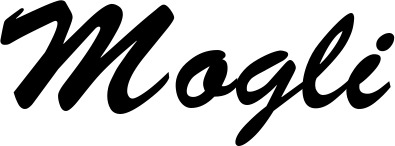 Vorschau des Bootsnamens "Mogli" als Schriftzug für "Bootsbeschriftung Klassisch 03"