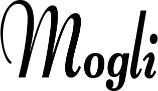 Vorschau des Bootsnamens "Mogli" als Schriftzug für "Style Klassisch 76"