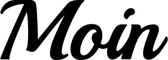 Vorschau des Bootsnamens "Moin" als Schriftzug für "Bootsbeschriftung Klassisch 86"