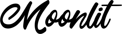 Vorschau des Bootsnamens "Moonlit" als Schriftzug für "Bootsbeschriftung Klassisch 102"