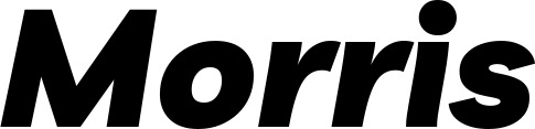 Vorschau des Bootsnamens "Morris" als Schriftzug für "Bootsbeschriftung Kursiv 06"