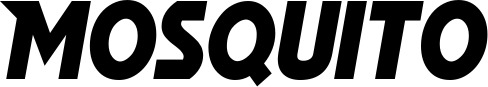 Vorschau des Bootsnamens "Mosquito" als Schriftzug für "Bootsbeschriftung Neu 15"